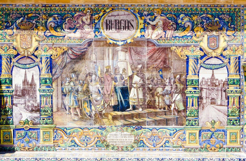 Tile painting in Seville