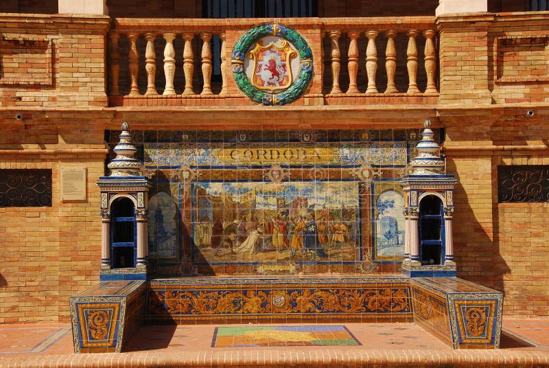 Tile painting, Seville stock image. Image of espanol 22219979
