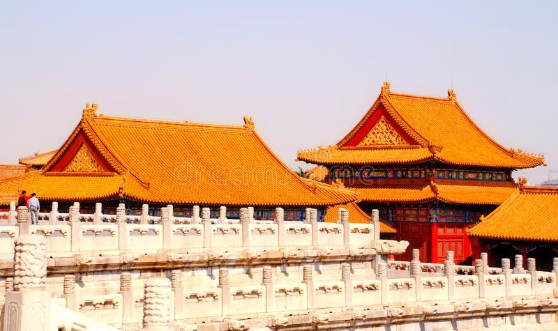 Tile roofs in Forbidden City (Beijing,China)
