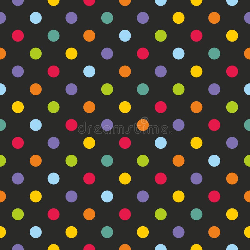 Tile vector pattern with colorful polka dots royalty free illustration Tile vector pattern with colorful polka dots royalty free illustration