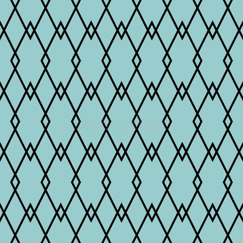 Tile Vector Pattern or Mint Green and Black Wallpaper Background Stock Vector Illustration of