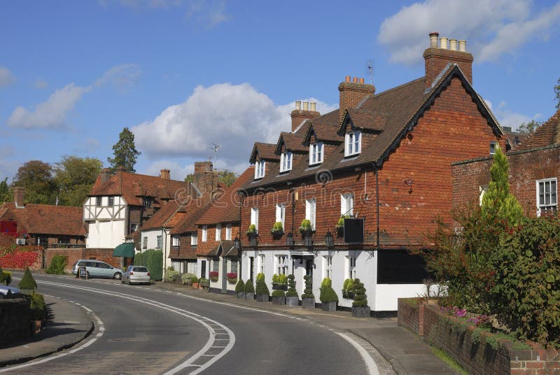 Cottages at Chiddingfold. Surrey. UK Stock Image Image of house