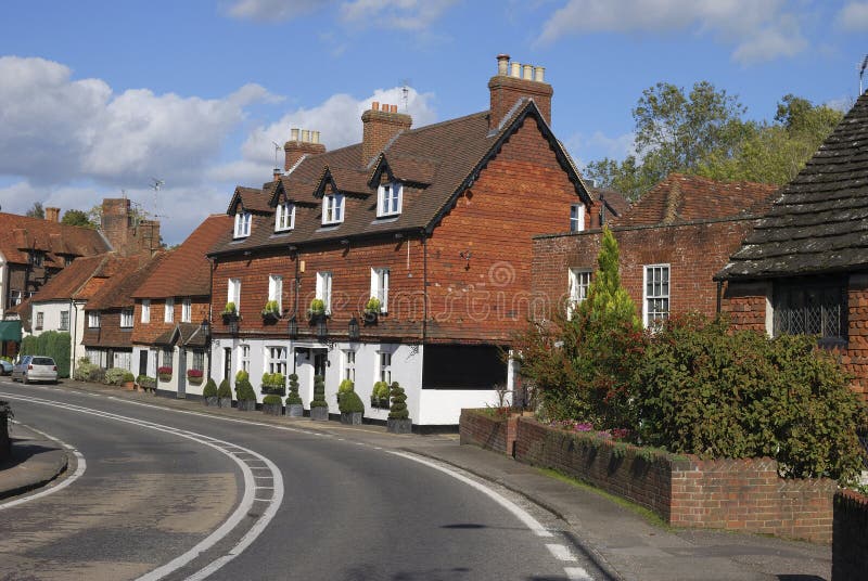 Cottages at Chiddingfold. Surrey. UK Stock Image Image of house