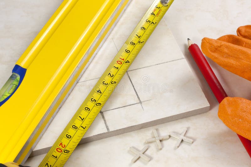 Tiler Measured Tiles for Cutting Stock Image Image of tile, measure
