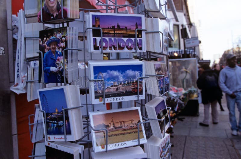 Till salu vykort, London royaltyfri fotografi Till salu vykort, London royaltyfri fotografi