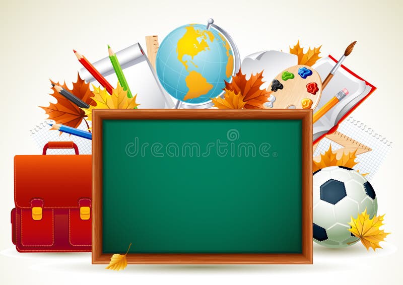 Tillbaka skola till stock illustrationer
