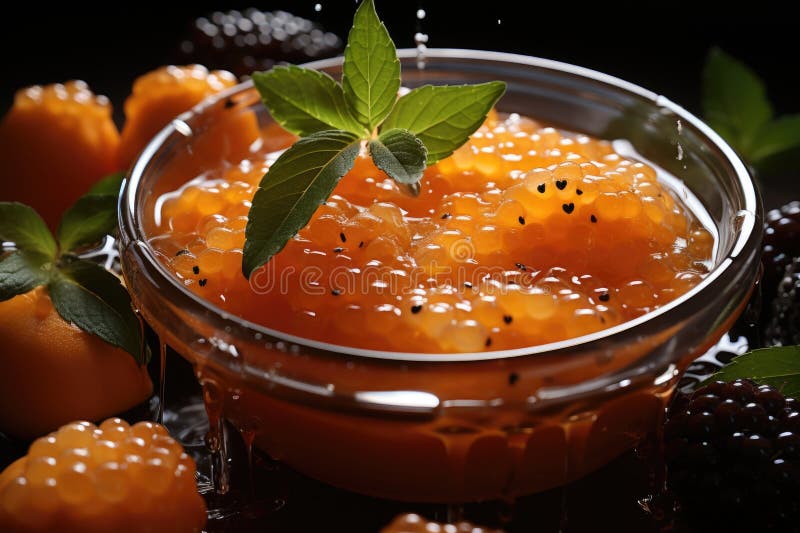 Tillverkningsprocess för chia pudding. göra en hälsosam mango och papaya vektor illustrationer