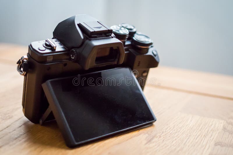 Tilt Screen of a Mirrorless Camera Stock Photo Image of screen