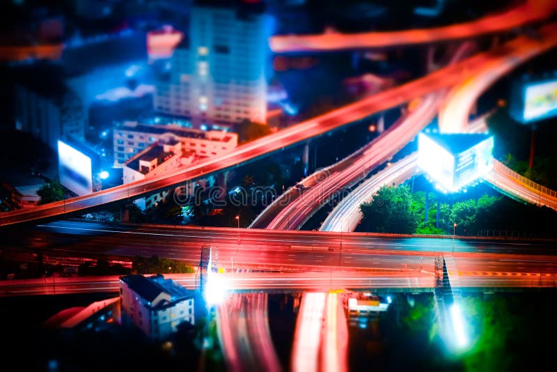 neon cyberpunk tiltshift cityscape neon cyberpunk tiltshift cityscape
