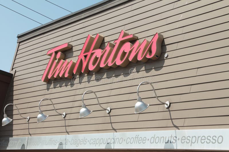 Tim Horton Coffee Shop, City of Montreal, Canada Editorial Stock Photo -  Image of tables, coffee: 52463333