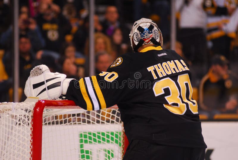 Tim Thomas, Boston Bruins and Dominic Moore, Tampa Bay Lightning