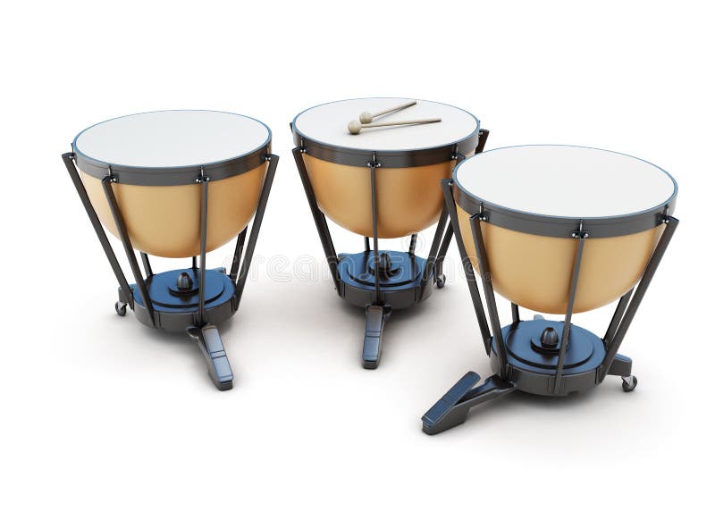 Timbales en un blanco libre illustration Timbales en un blanco libre illustration
