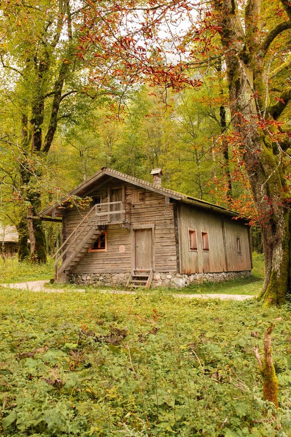 Timber house.St Bartholoma.Konigssee.Germany