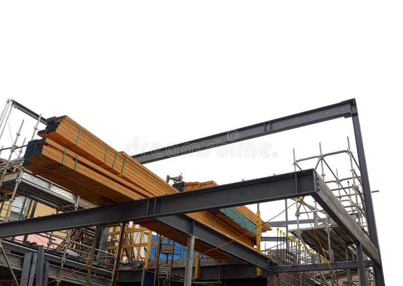 Timber and iron house stock photo. Image of industrial 33693966