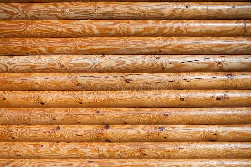 Timber logs wall closeup texture pattern royalty free stock photos