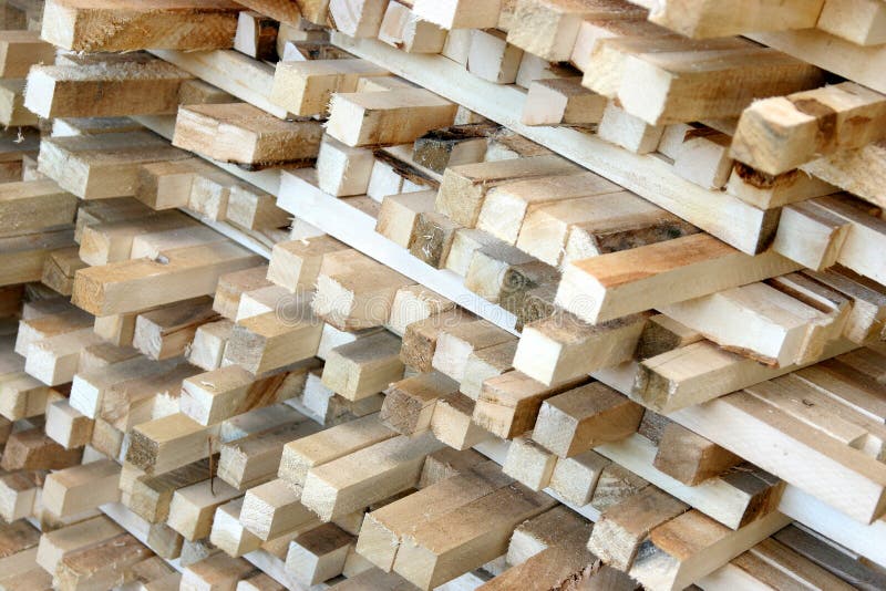 Details of timber in sawmill