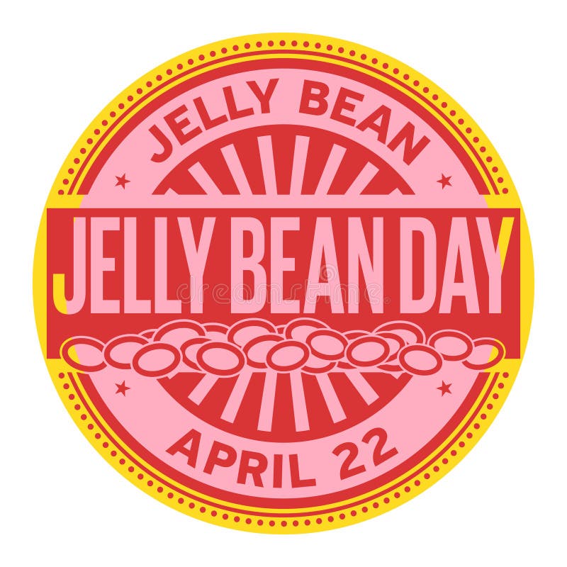 Timbre de Jelly Bean Day illustration de vecteur Timbre de Jelly Bean Day illustration de vecteur
