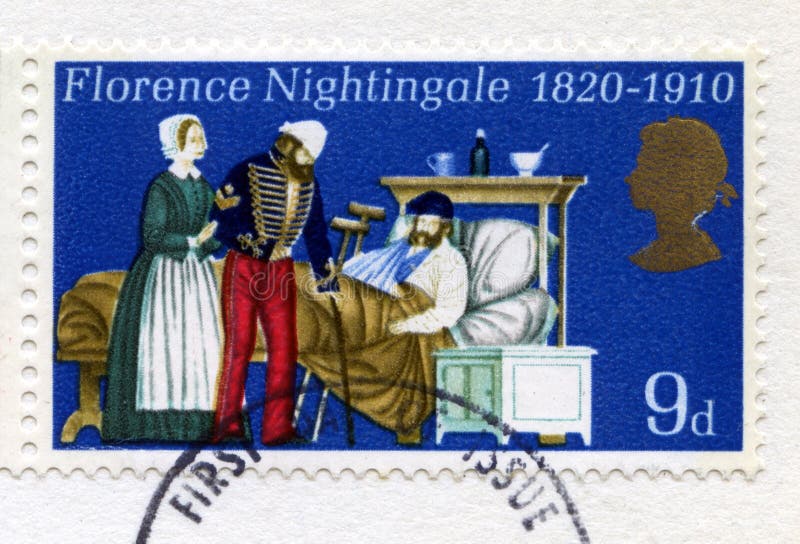 Timbre-poste britannique Florence Nightingale de commémoration