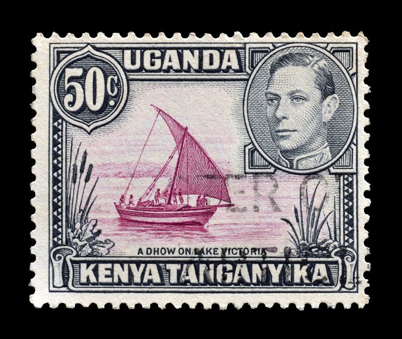 Timbre-poste imprimé par l'Ouganda, le Kenya et le Tanganyika photos libres de droits Timbre-poste imprimé par l'Ouganda, le Kenya et le Tanganyika photos libres de droits