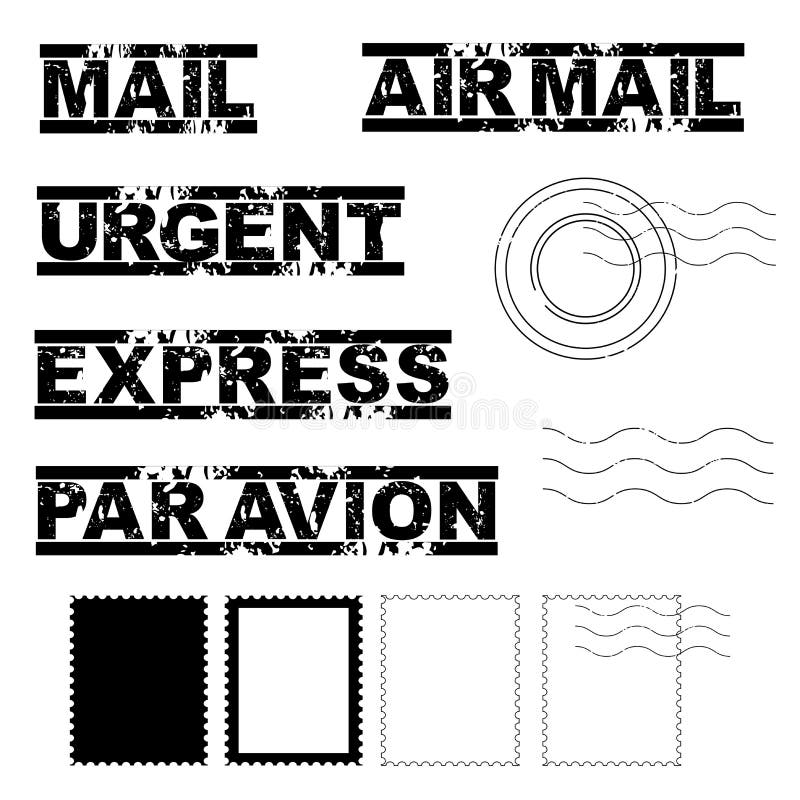 Timbres-poste illustration de vecteur Timbres-poste illustration de vecteur