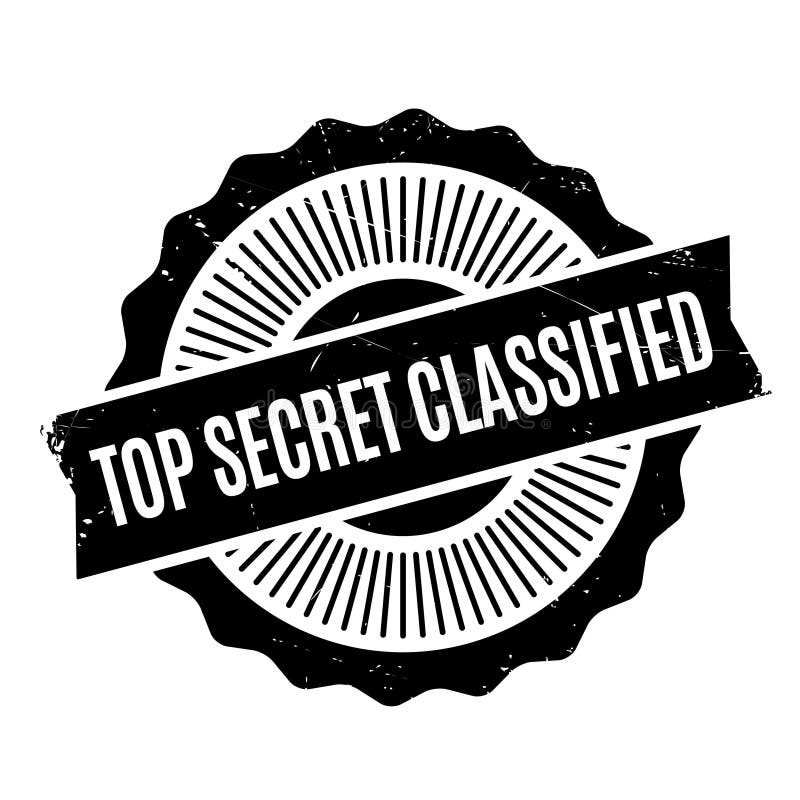 Timbro di gomma classificato top-secret immagini stock libere da diritti Timbro di gomma classificato top-secret immagini stock libere da diritti