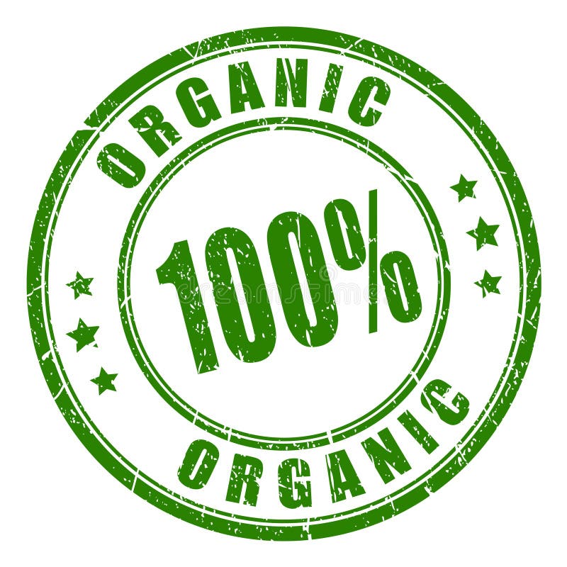 100 timbri in gomma organici illustrazione di stock