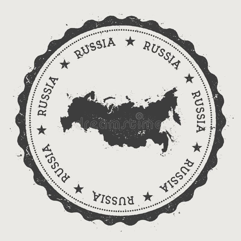 Russian Federation hipster round rubber stamp with country map. Vintage passport stamp with circular text and stars, vector illustration. Russian Federation hipster round rubber stamp with country map. Vintage passport stamp with circular text and stars, vector illustration.