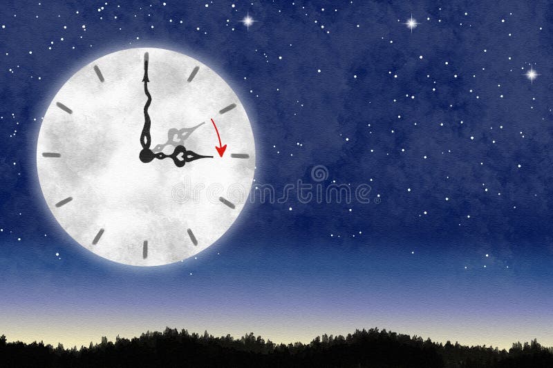 Change the clock to summer time. 26466667 Vector Art at Vecteezy