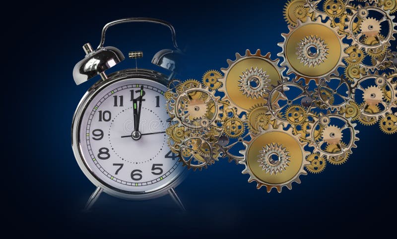 Time Clock Gears Mechanism Complex Background - 3d Rendering Stock Image -  Image of black, appointment: 183699049