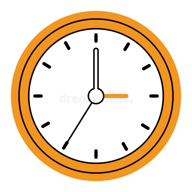 Time clock watch stock vector. Illustration of vector 256997748