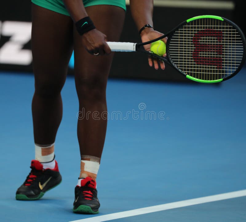 Ontwikkelen Interactie satire 23-time Grand Slam Champion Serena Williams of United States Plays with  Wilson Tennis Racket during Her Match at 2019 AO Editorial Photo - Image of  singles, ball: 168493101