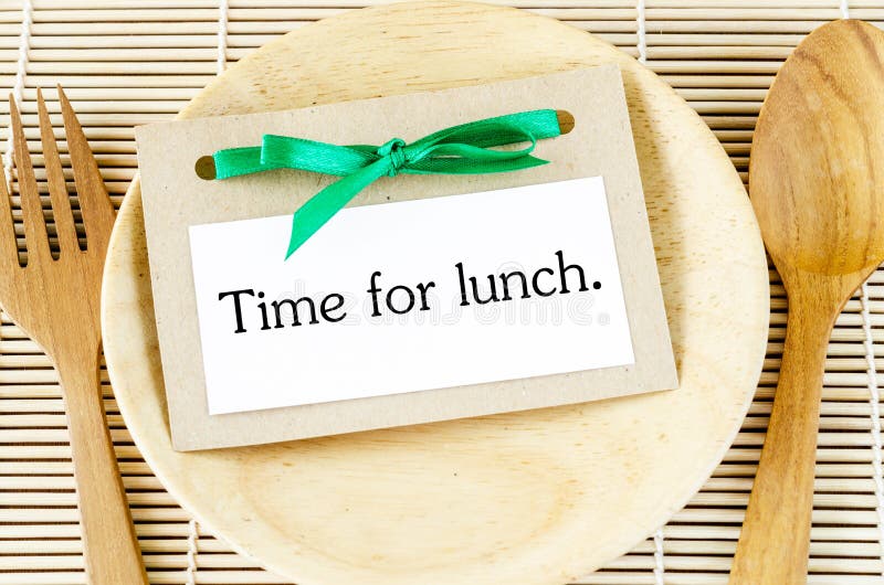 Time for lunch card