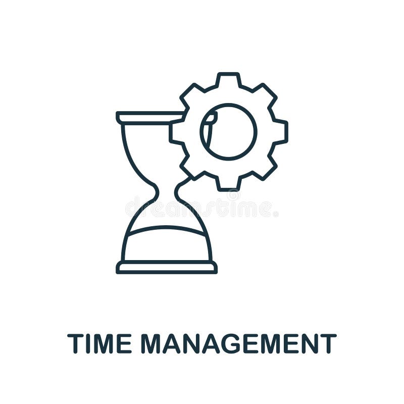 Time control icon simple element from business Vector Image