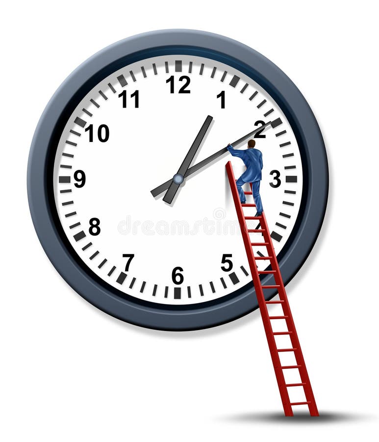 Daylight saving time clock not summer Stock Vector Images - Alamy