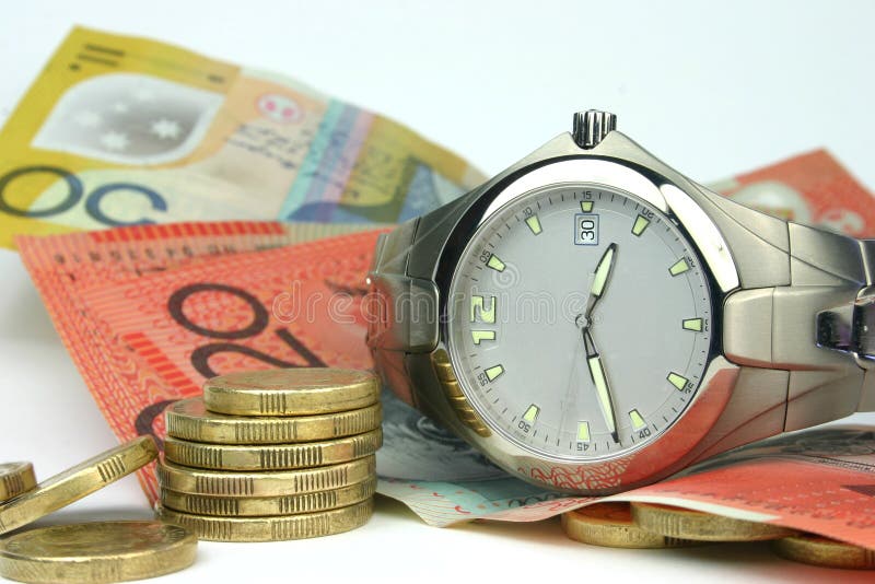 Time and Money stock image