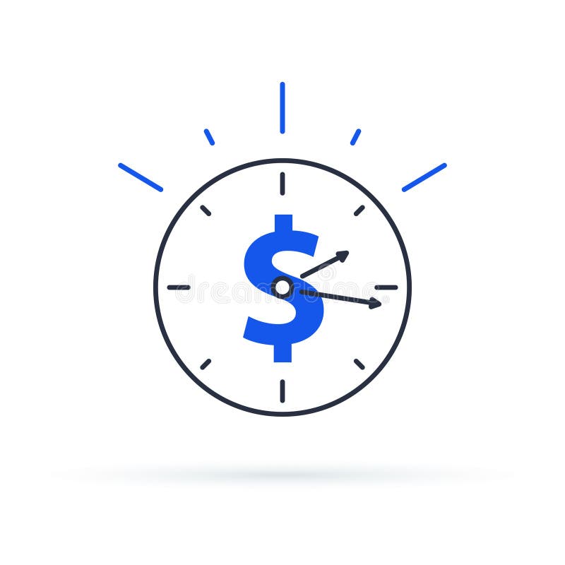 Time is money concept, clock and coin for long term financial investment. Superannuation savings, future income
