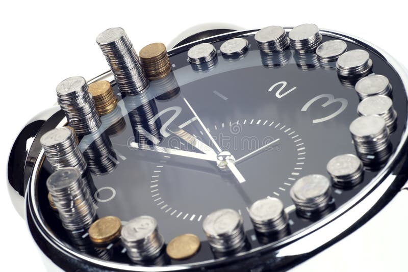 Time is money and wealth. stock images