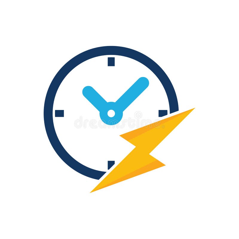 Time Power Logo Icon Design Stock Vector Illustration of business