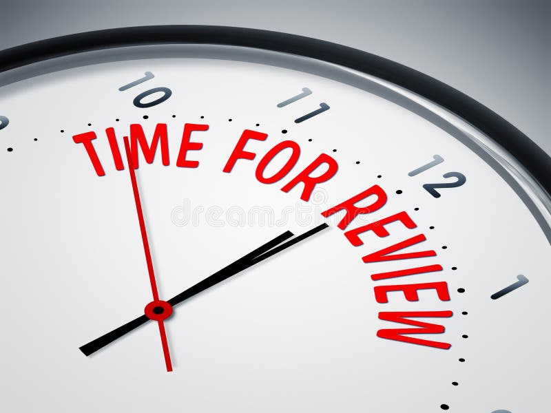 Time for review royalty free illustration Time for review royalty free illustration