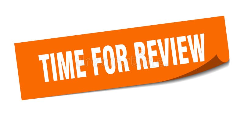 Review Time Sticker Stock Illustrations – 235 Review Time Sticker Stock ...