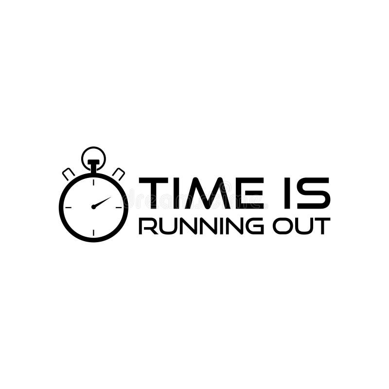 Time is running out stopwatch icon Royalty Free Vector Image