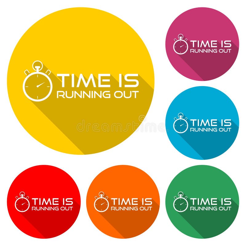 Time is running out stopwatch icon Royalty Free Vector Image