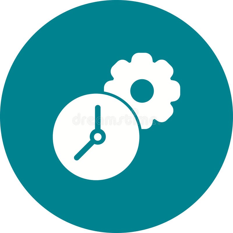 Time Settings vector illustration