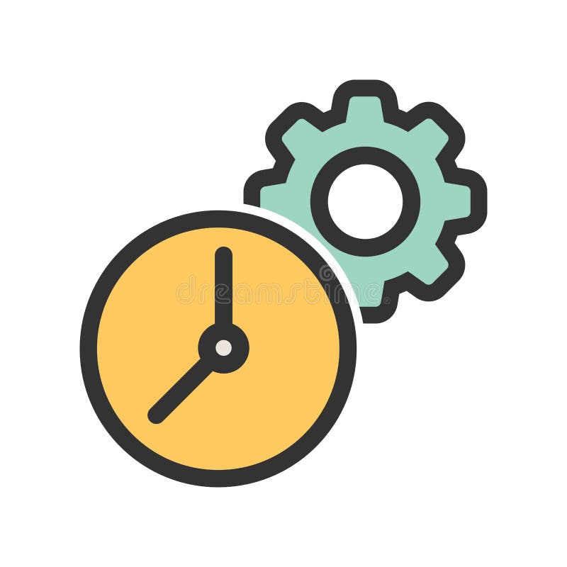 Time Settings stock illustration