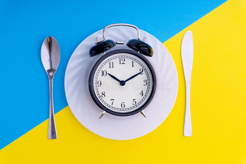 Time To Eat. Lunch Time, Breakfast and Dinner Concept Stock Image