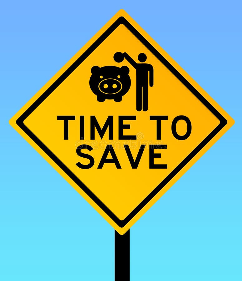 Time to save stock illustration