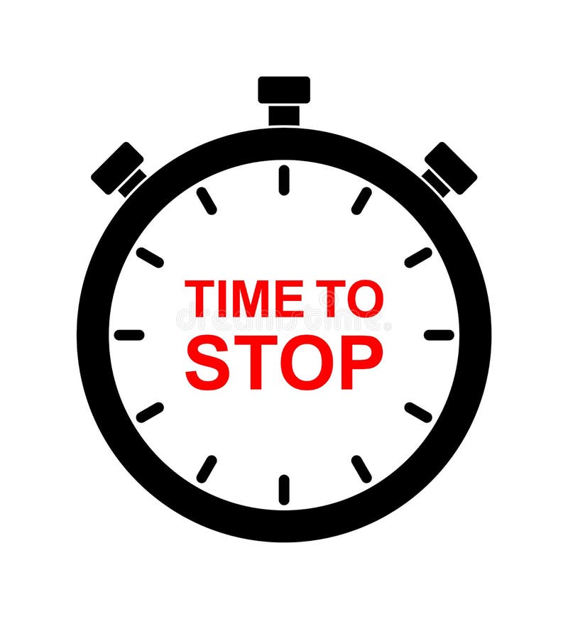 Stop time Royalty Free Vector Image - VectorStock