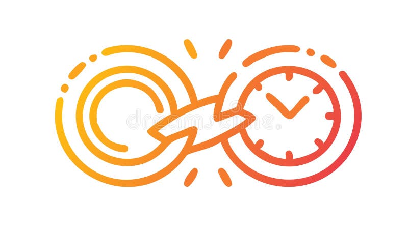 Time Warp Portal, Temporal Distortion Effect, vector design Generative AI royalty free illustration