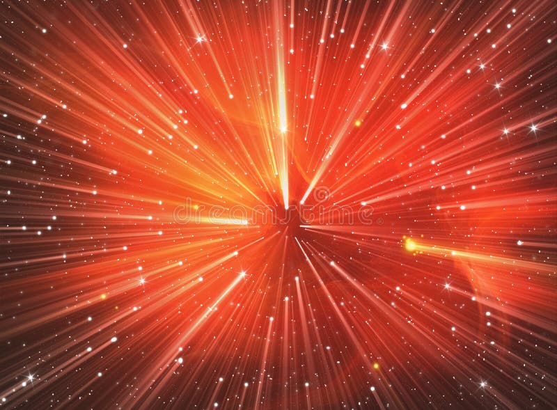 Time warp, traveling in space. royalty free illustration