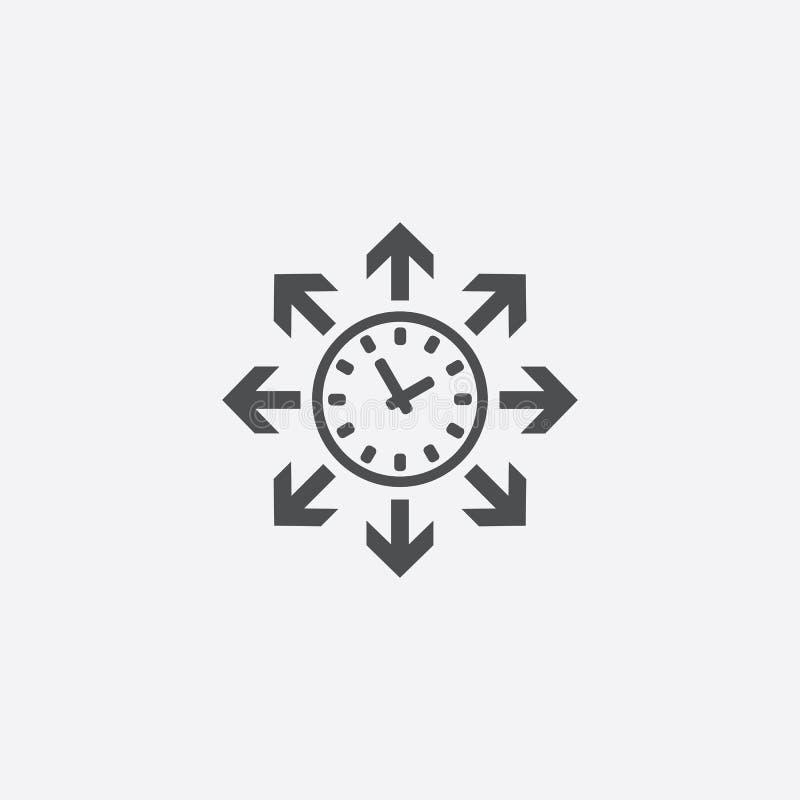 Time watch arrows icon stock vector. Illustration of minute 262878810
